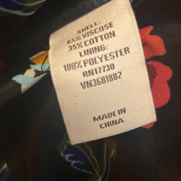 Tucker Black Faux Fur Persian Jacket, Floral Satin Lining - Picture 4 of 5